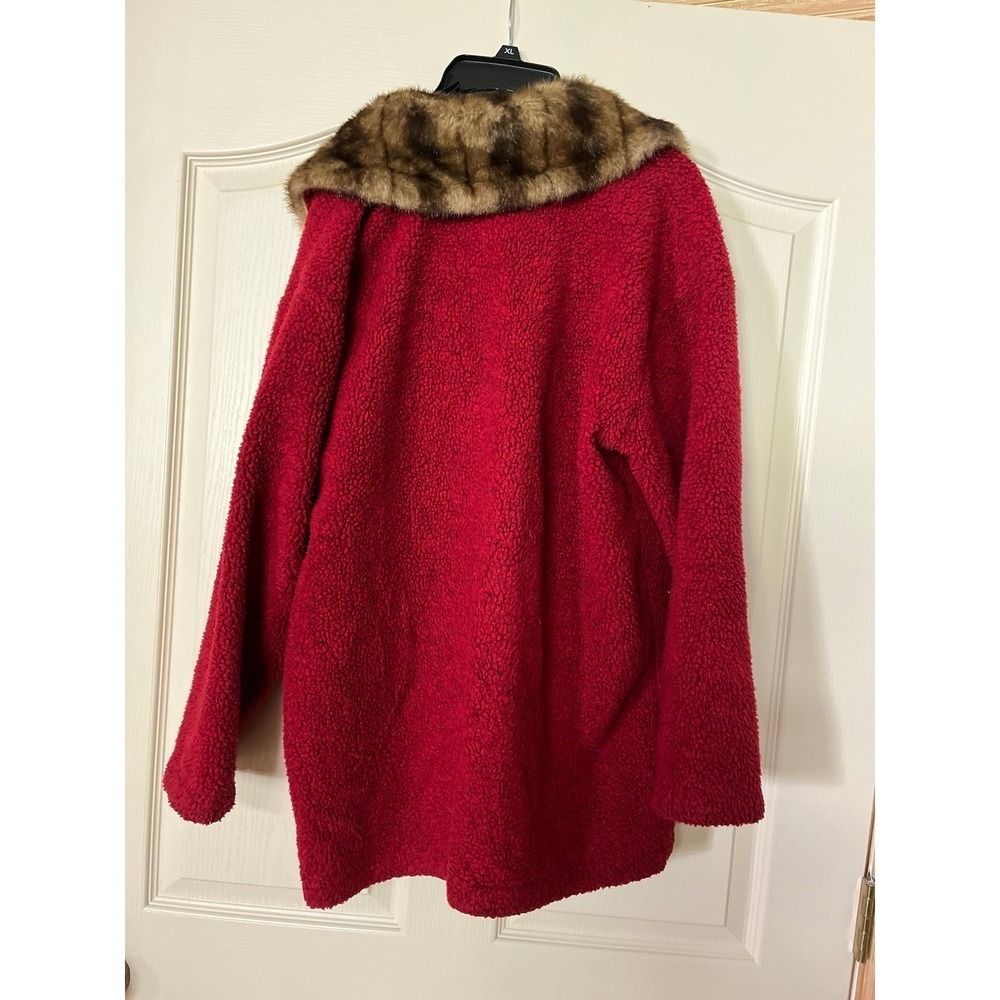 Vintage Tasha Polizzi red pile jacket - Picture 2 of 10